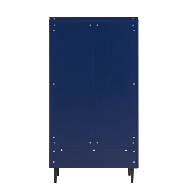 Blue wine cabinet sale